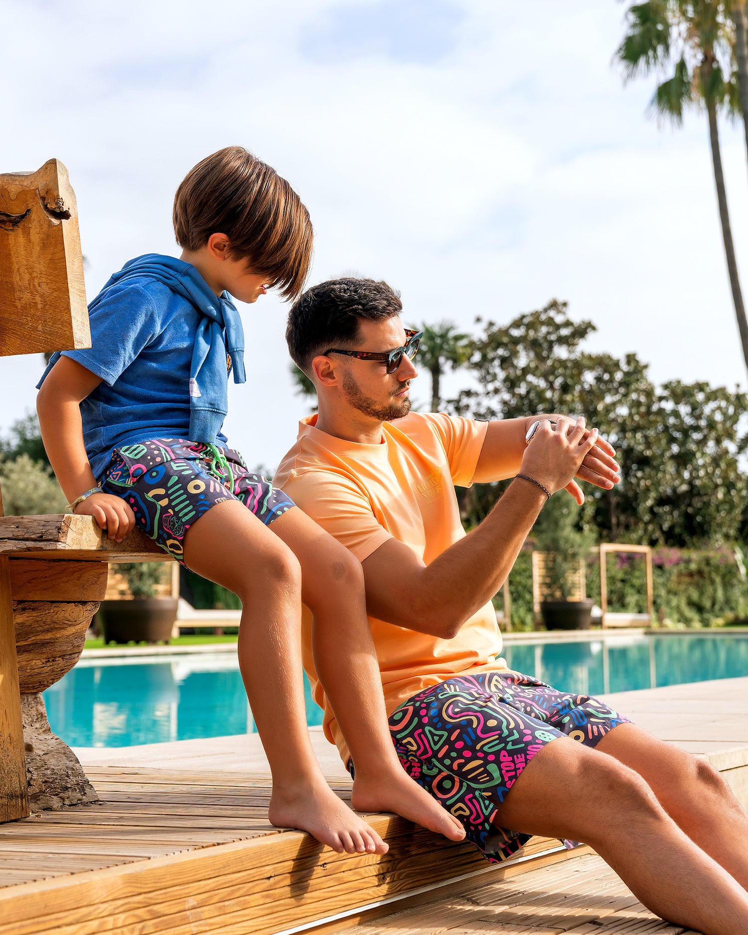 Stop The Chrono Swim Shorts Kids - LEOPINE