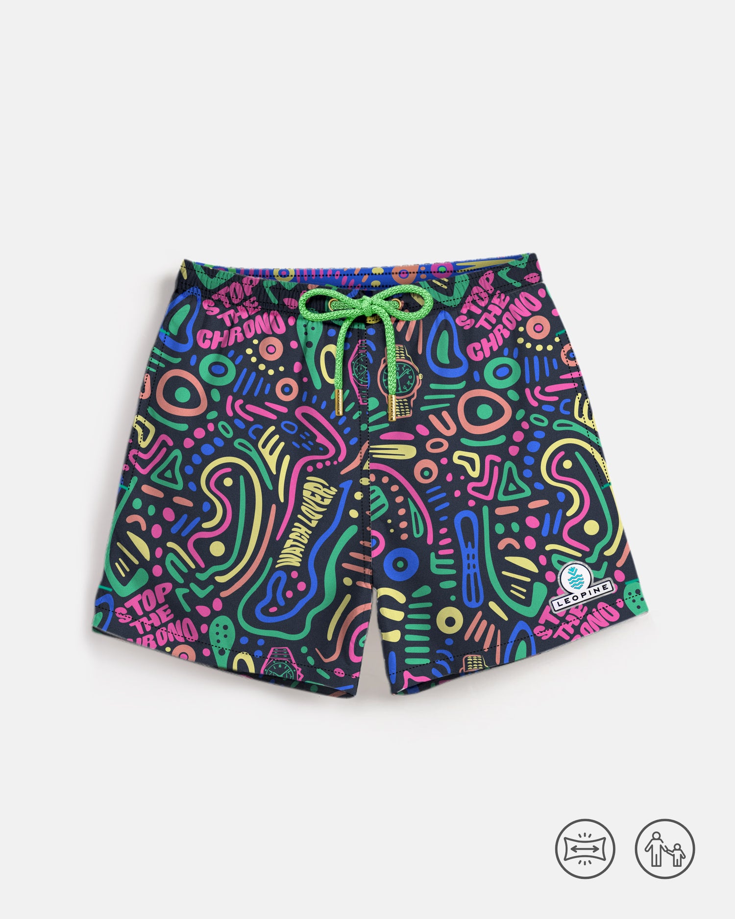 Stop The Chrono Swim Shorts - LEOPINE