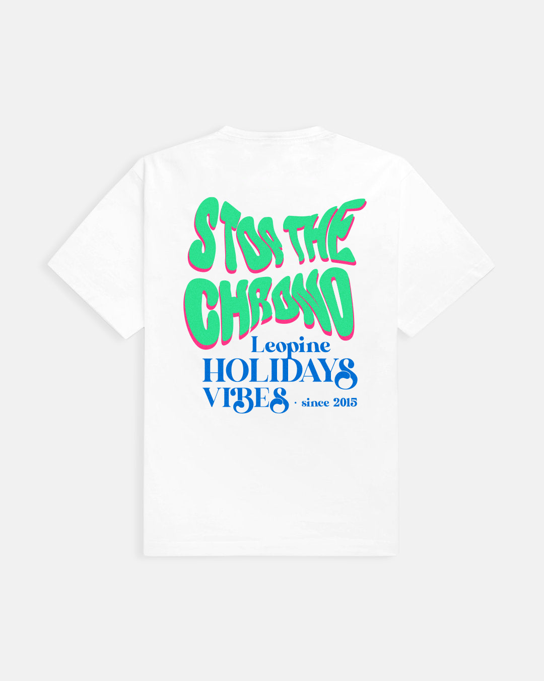 Stop The Chrono White T-Shirt - LEOPINE