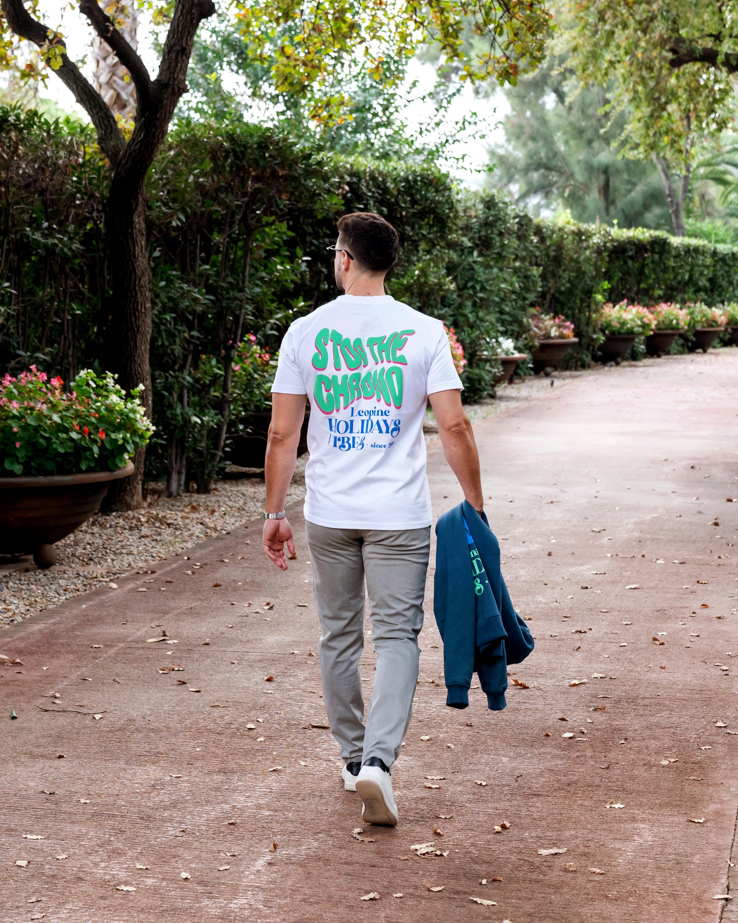 Stop The Chrono White T-Shirt - LEOPINE
