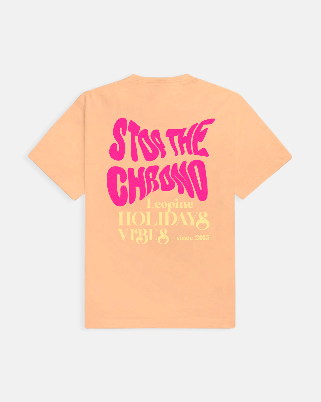 Stop The Chrono Salmon T-Shirt - LEOPINE