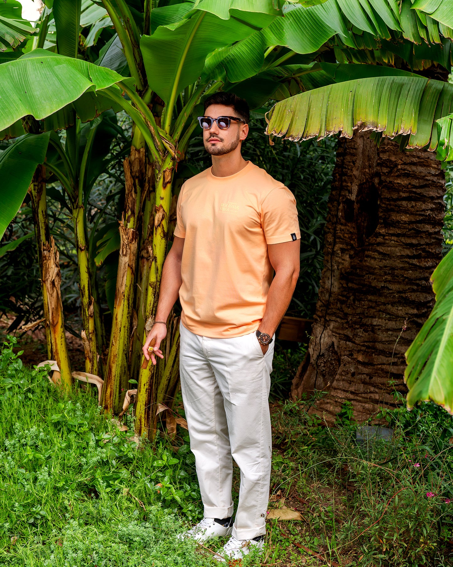 Stop The Chrono Salmon T-Shirt - LEOPINE