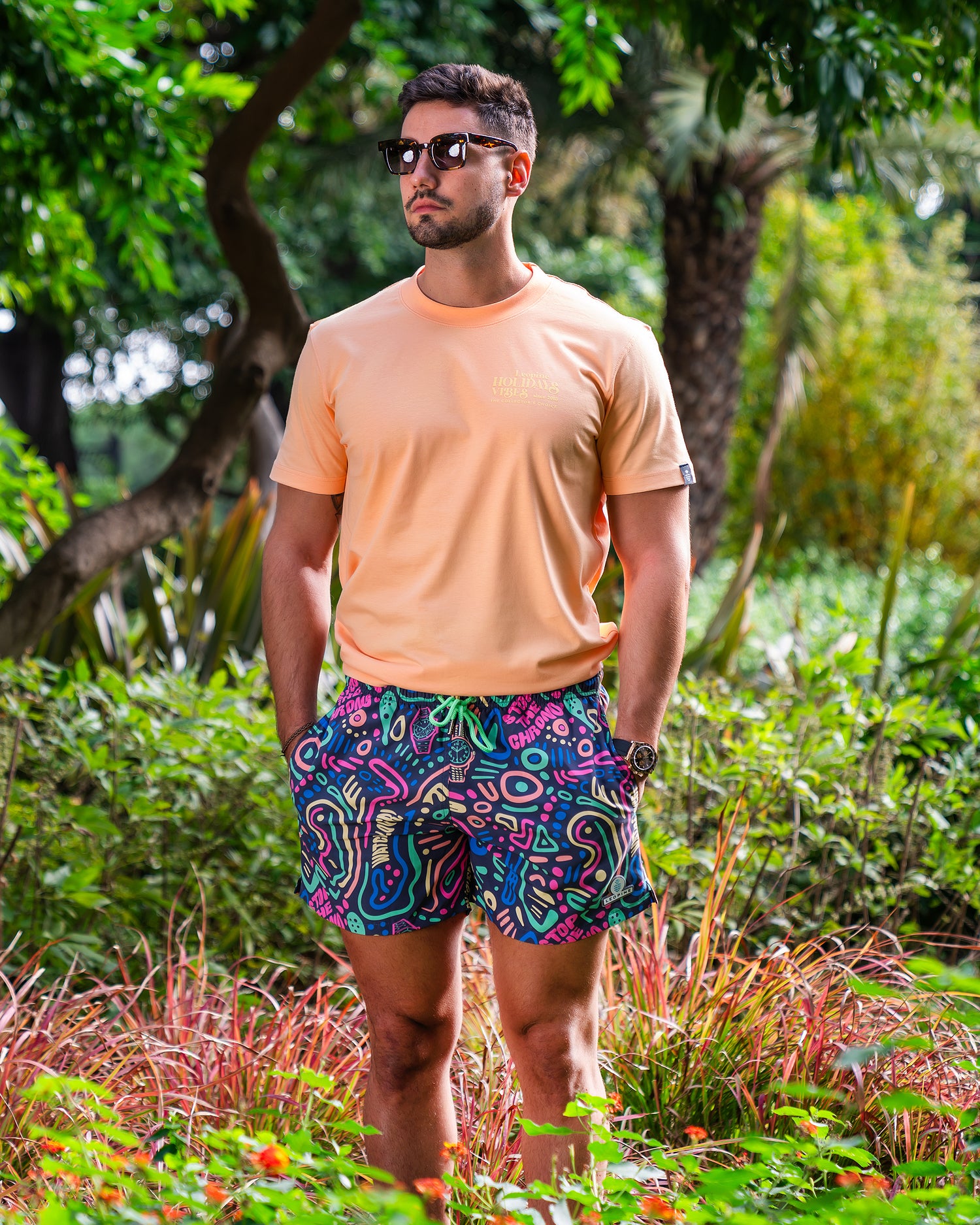 Stop The Chrono Salmon T-Shirt - LEOPINE