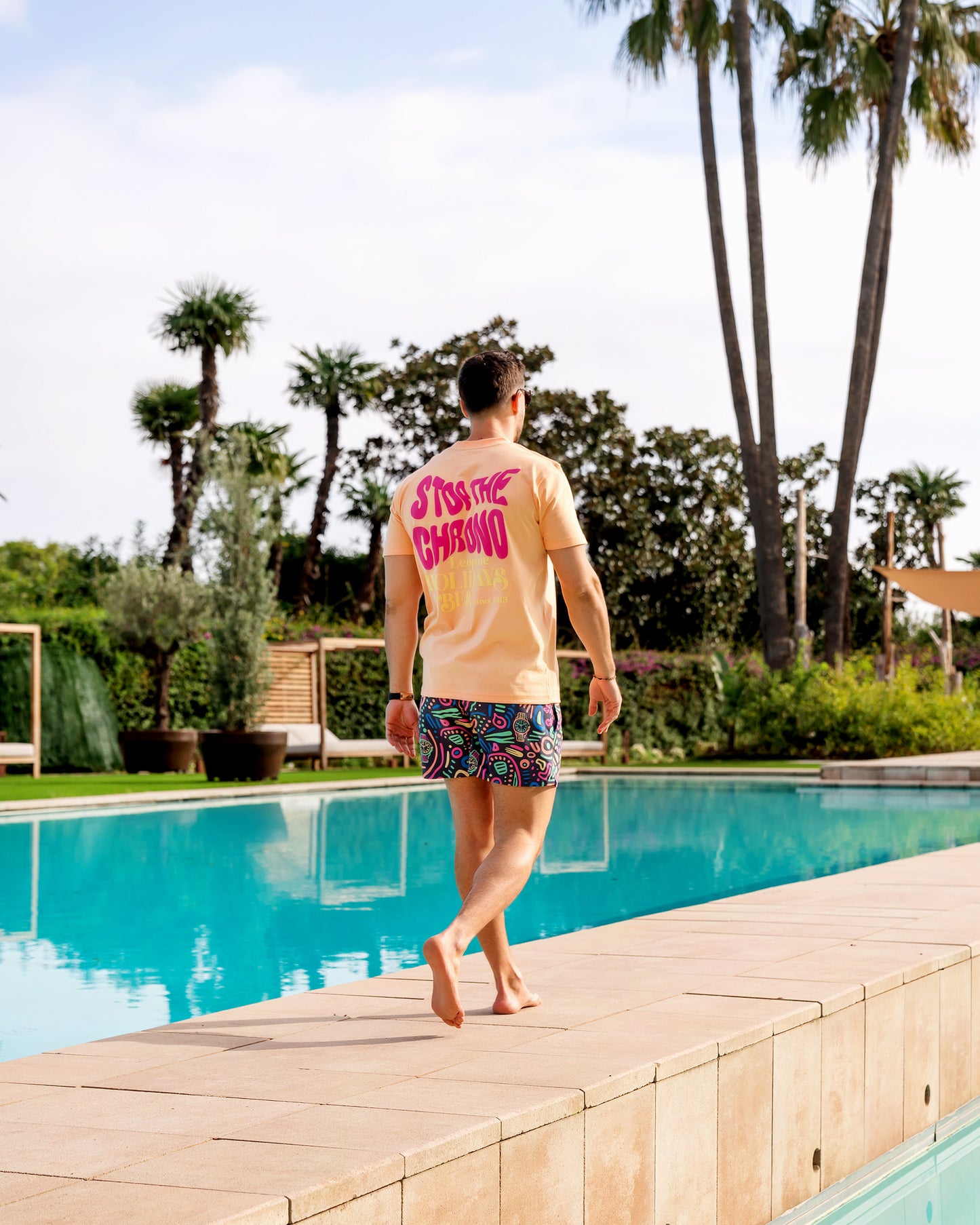 Stop The Chrono Salmon T-Shirt - LEOPINE