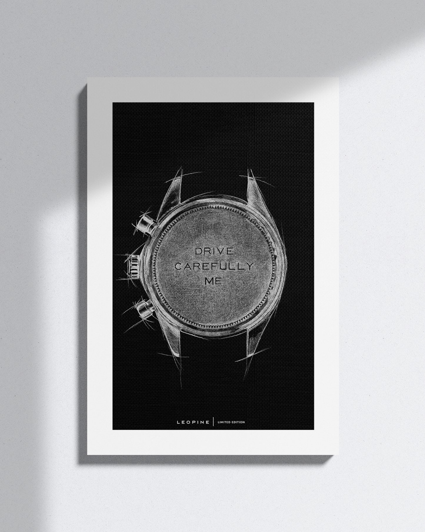 Newman Dark Canvas Art - LEOPINE
