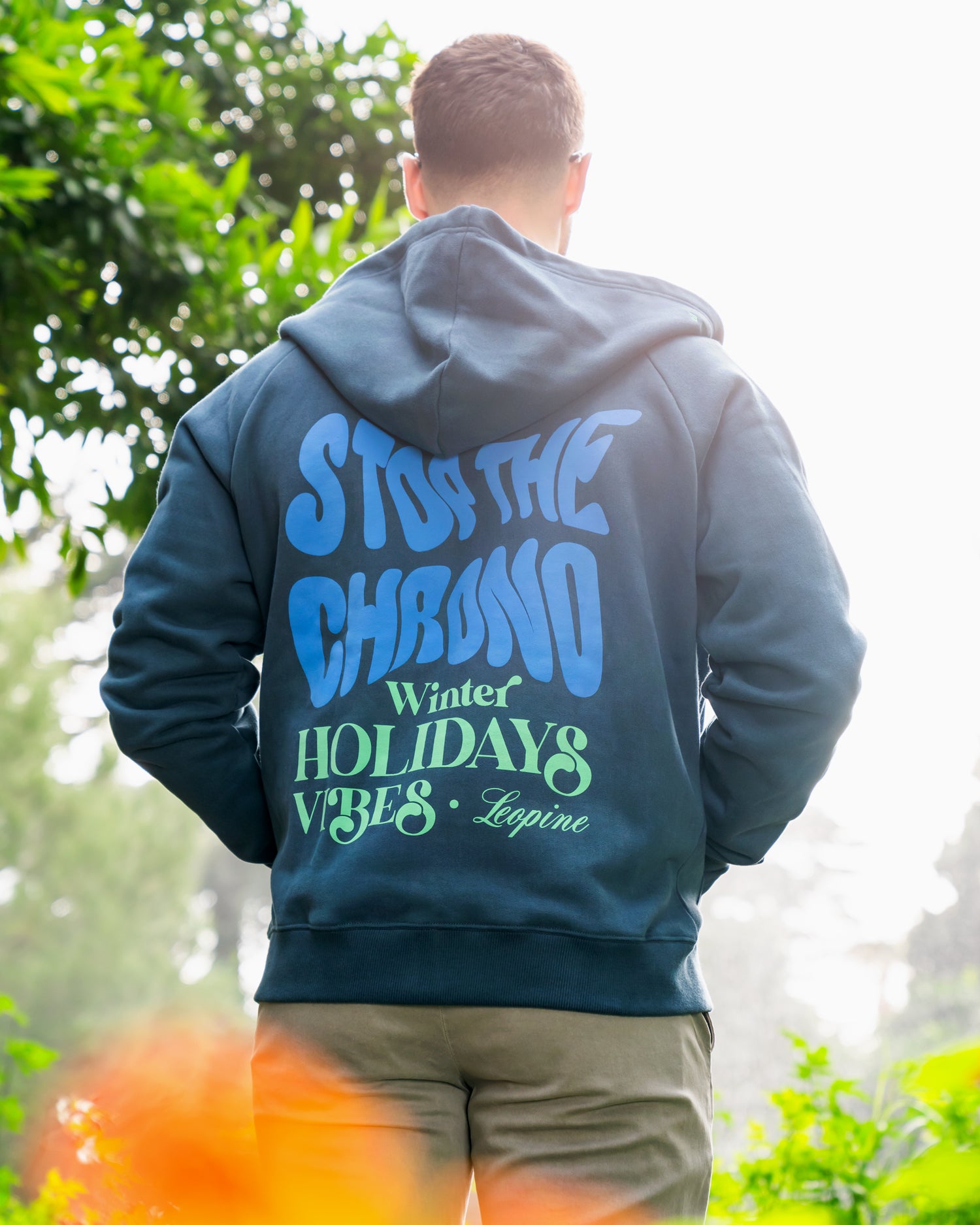 Stop The Chrono Zip-Up Hoodie - LEOPINE