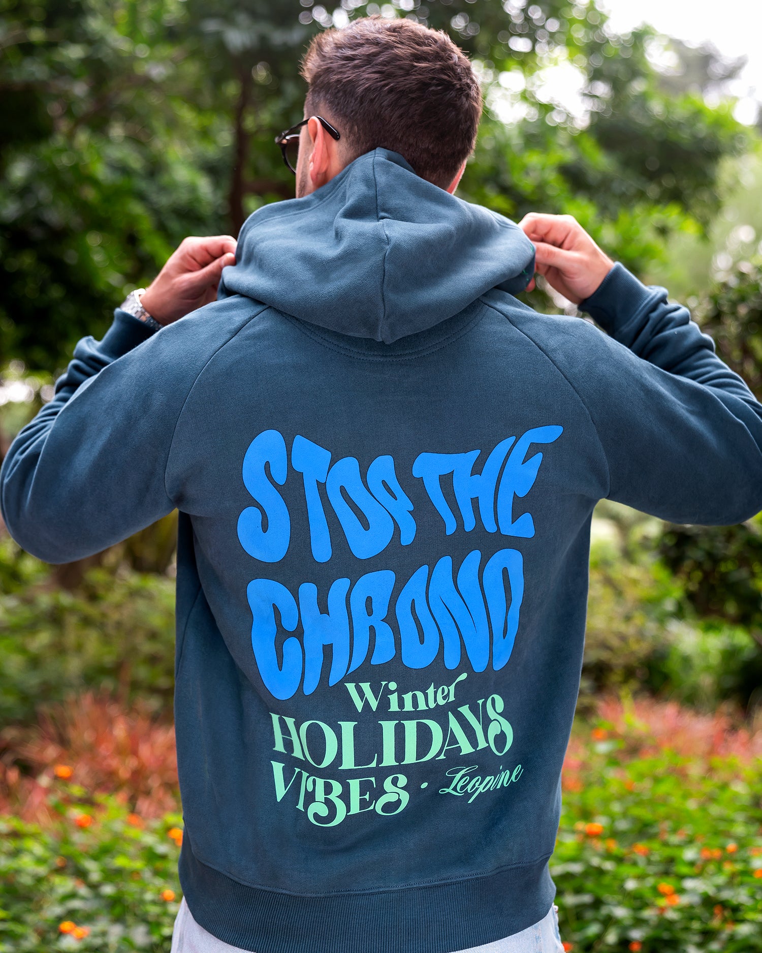 Stop The Chrono Zip-Up Hoodie - LEOPINE