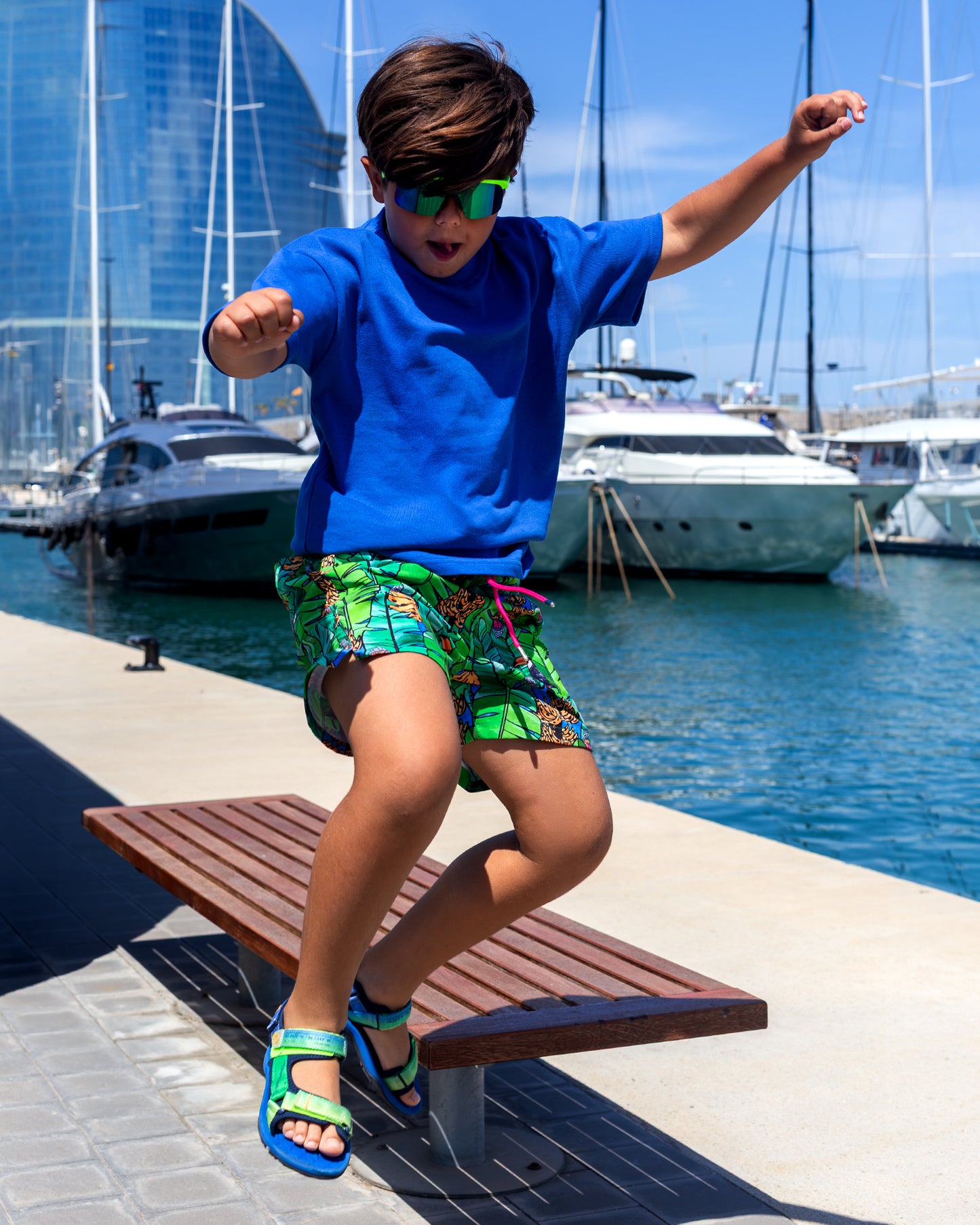 Palm o'Clock Swim Shorts Kids, look 2