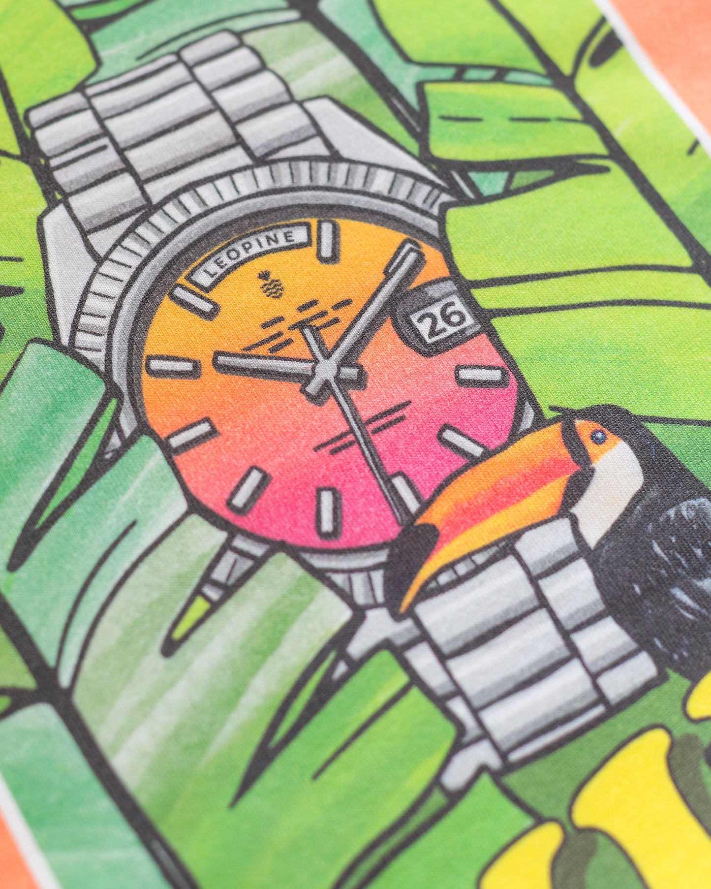 Palm o'Clock T-Shirt, detail