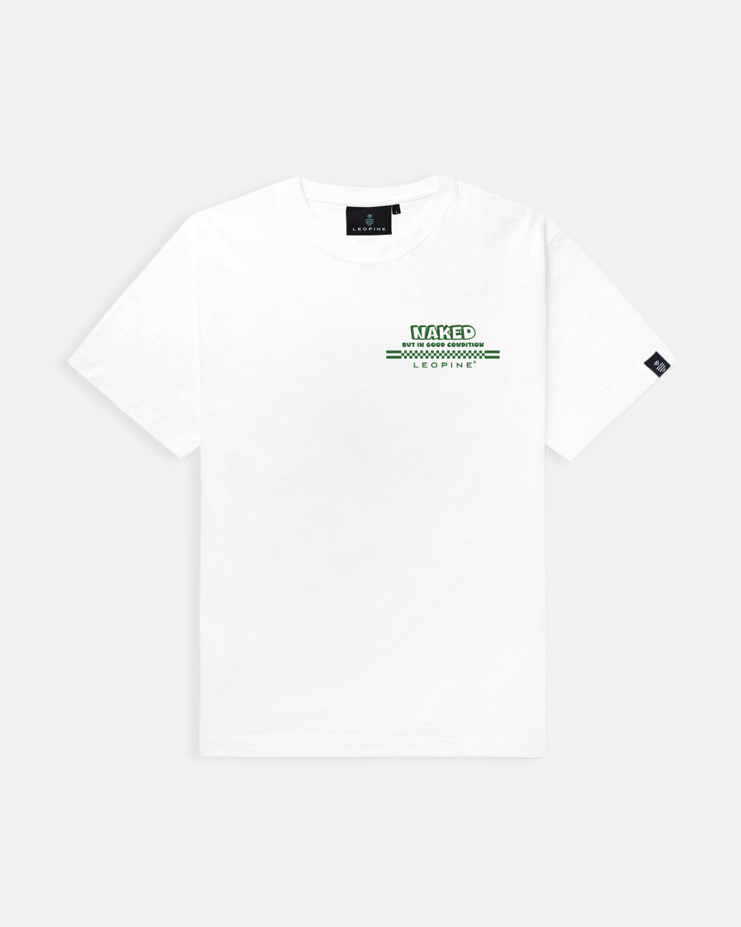 "Naked" White T-Shirt - LEOPINE