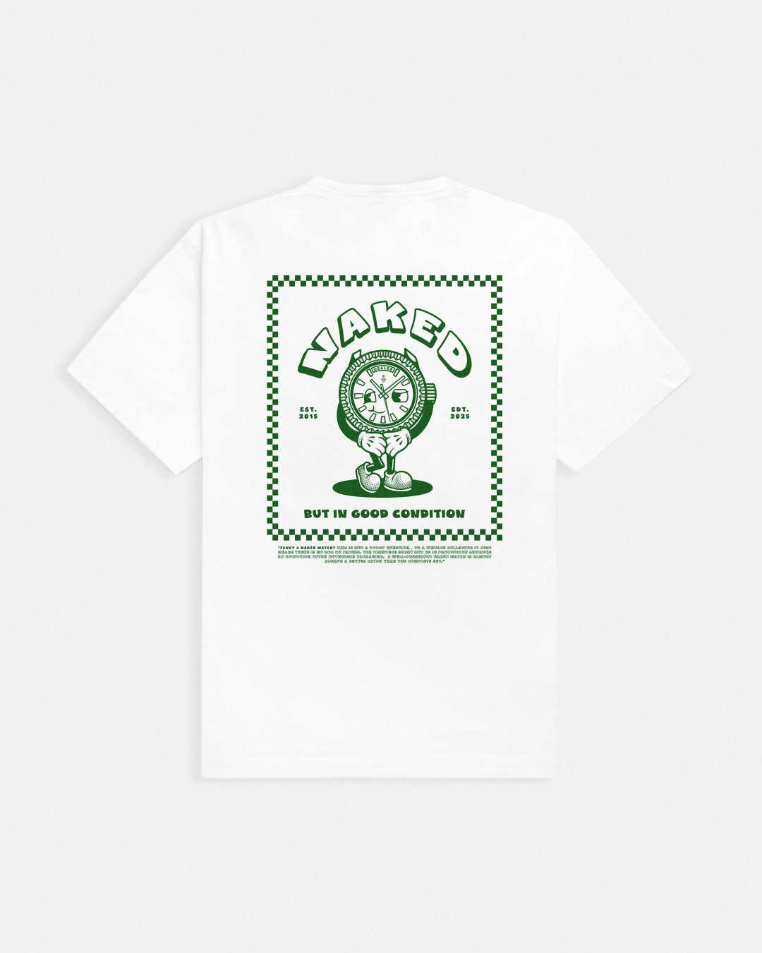 "Naked" White T-Shirt - LEOPINE