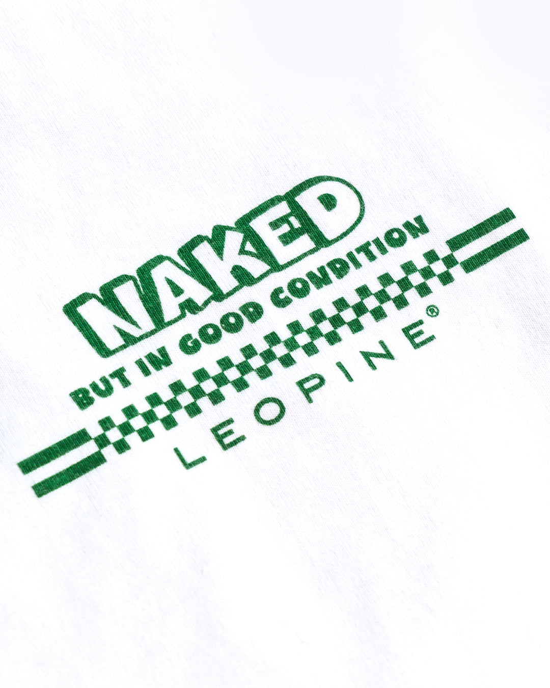 "Naked" White T-Shirt - LEOPINE