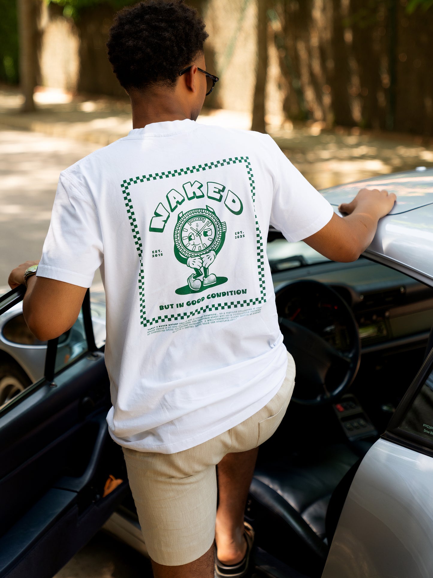 "Naked" White T-Shirt - LEOPINE