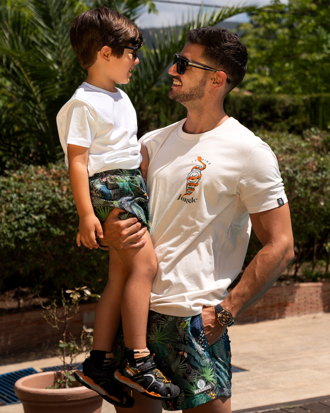Jungle Fever Swim Shorts Kids - LEOPINE