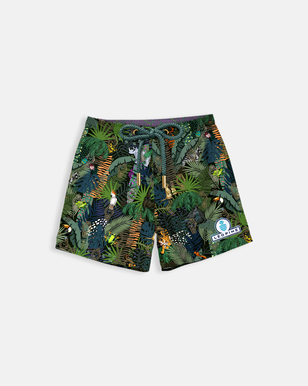 Jungle Fever Swim Shorts Kids - LEOPINE