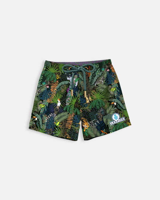 Jungle Fever Swim Shorts Kids - LEOPINE