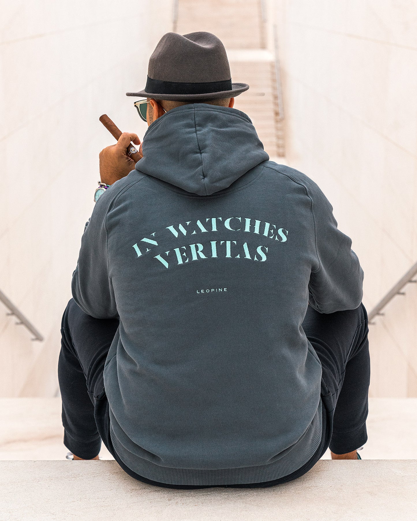 Corporate Hoodie “In Watches Veritas” - LEOPINE