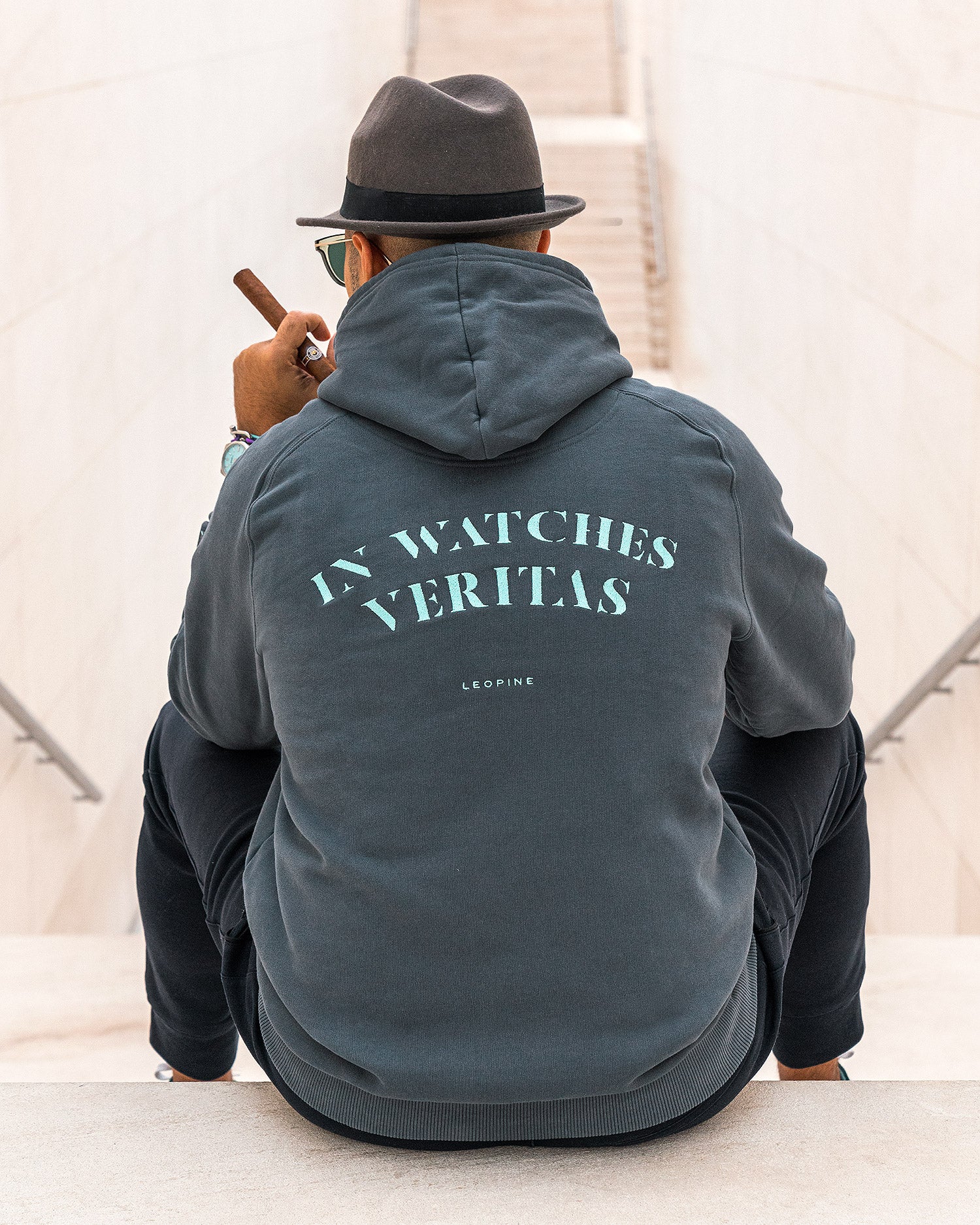 Corporate Hoodie “In Watches Veritas” - LEOPINE