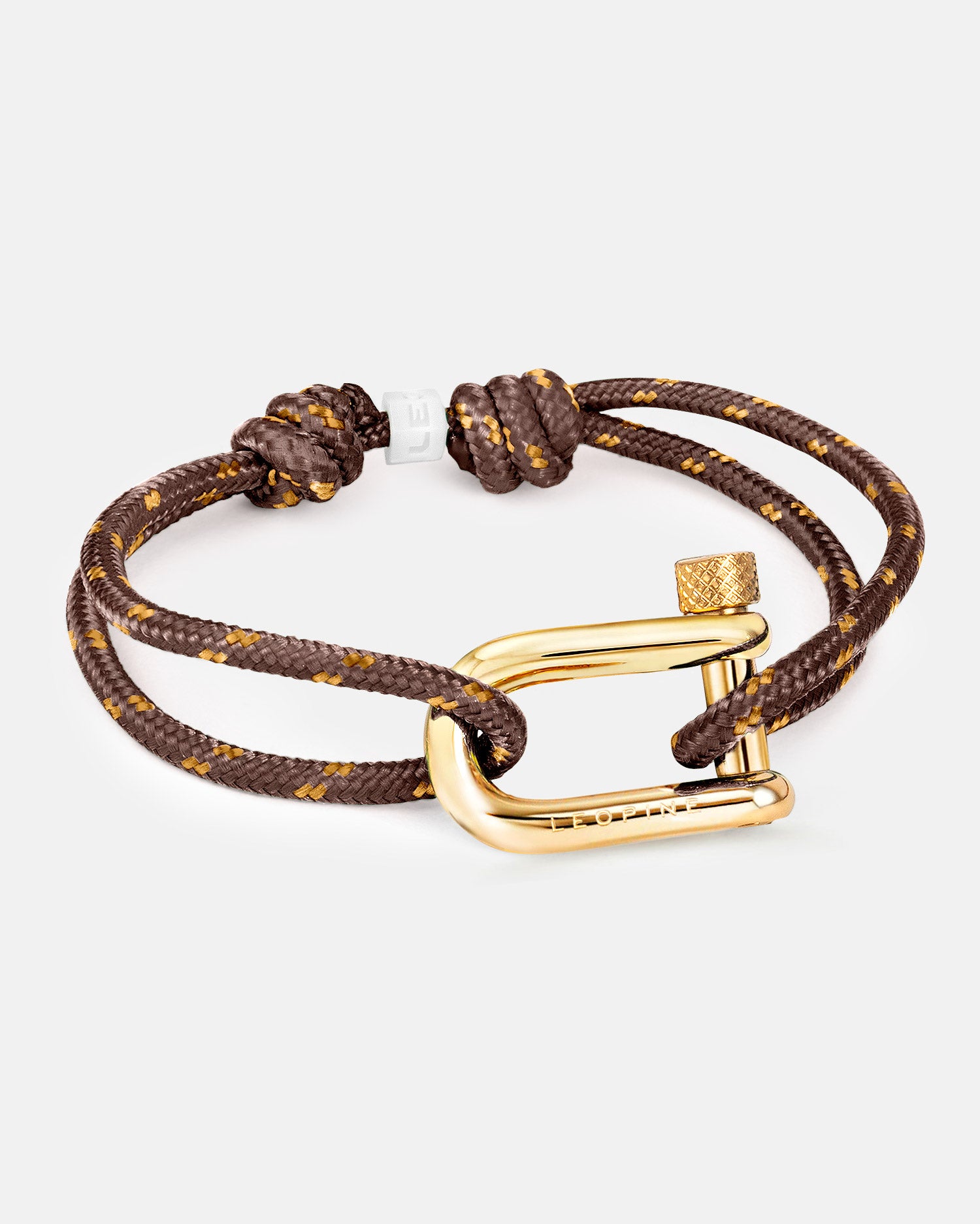 Leopine "U" Bracelet. Yellow Gold Plating - LEOPINE